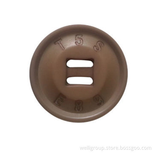 Polyester laser button